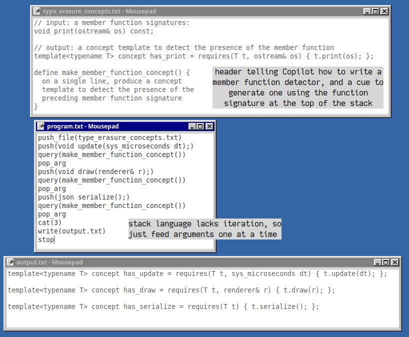 type erasure program, first part